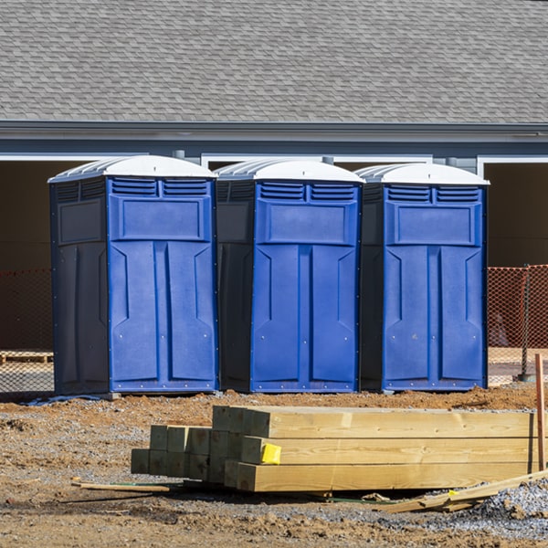 what is the expected delivery and pickup timeframe for the portable toilets in Brockton Massachusetts